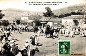 Boghari - Place de la Commune-Mixte - Cavaliers er Bassours - 1917